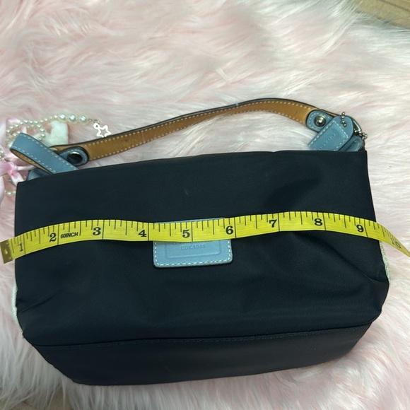 Vintage Mini coach bag Y2K Black And Baby blue - Picture 10 of 12